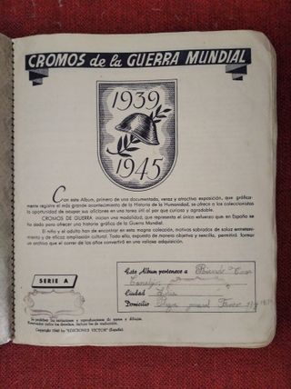 Cromos Guerra (Álbum 1945)