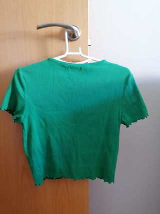 Camiseta manga corta verde