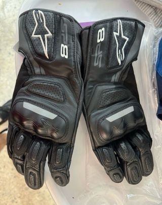 Guantes Alpinestar SP-8 Moto - Negro