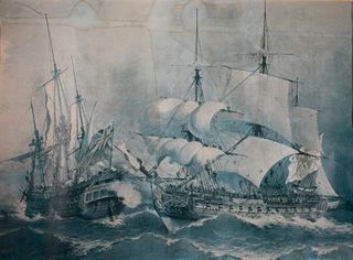 Lámina Batalla Trafalgar