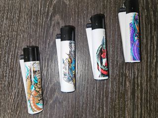4 Accendini Clipper Dragon