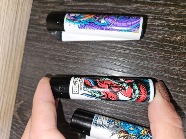 4 Accendini Clipper Dragon