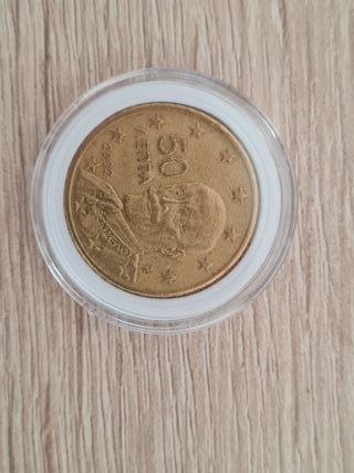 Moneda 50 céntimos Grecia 2002