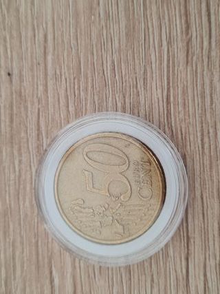 Moneda 50 céntimos Grecia 2002