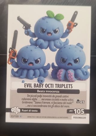 Carta Brainrot Evil Baby Octi Triplets