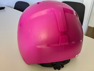 Casco esquí niña rosa