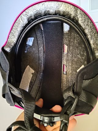 Casco esquí niña rosa