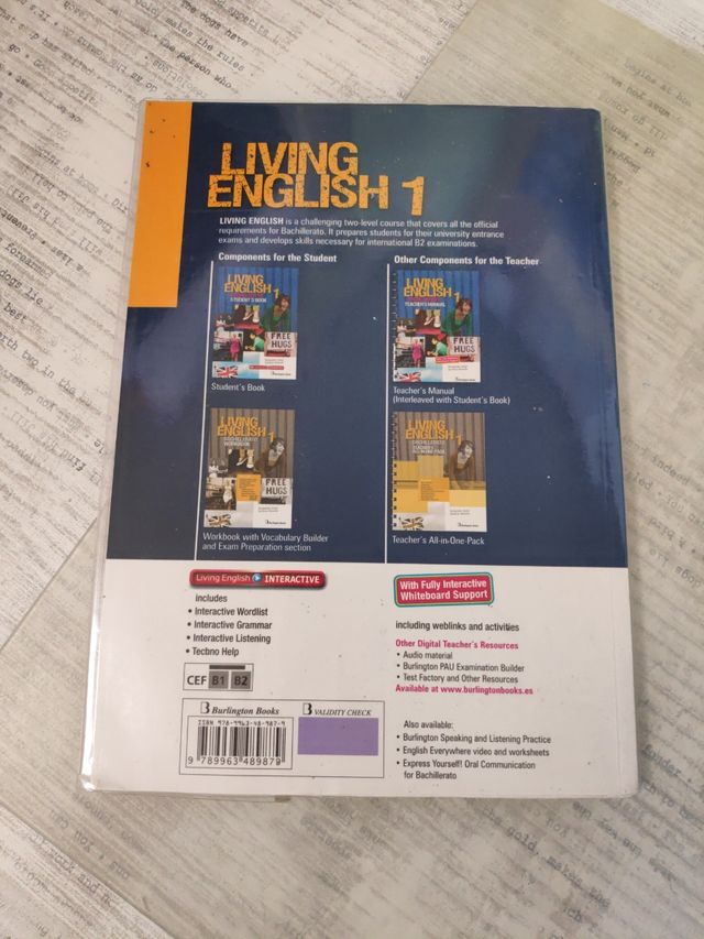 Pack LIVING ENGLISH 1 BACH Burlington Books