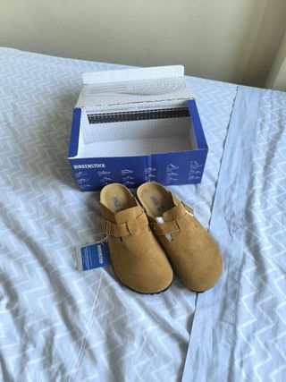 Zuecos Birkenstock Boston Marrón Talla 40