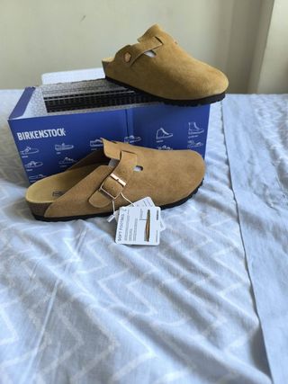 Zuecos Birkenstock Boston Marrón Talla 40