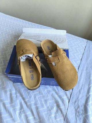 Zuecos Birkenstock Boston Marrón Talla 40