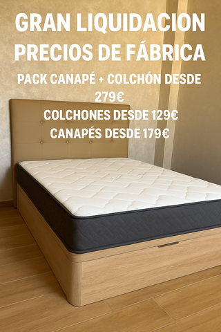 Canapé + colchón - Gran liquidación