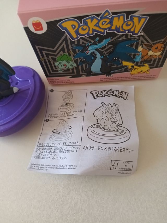 Mega Charizard X Promo Happy Meal Japón EXCLUSIVO