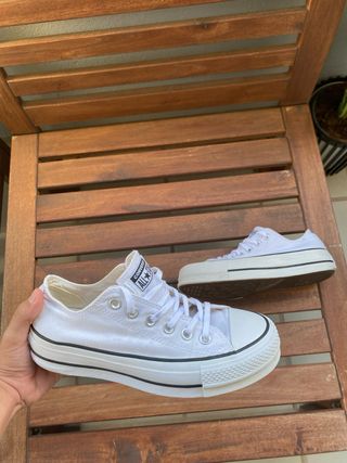 Converse All Star blancas plataforma