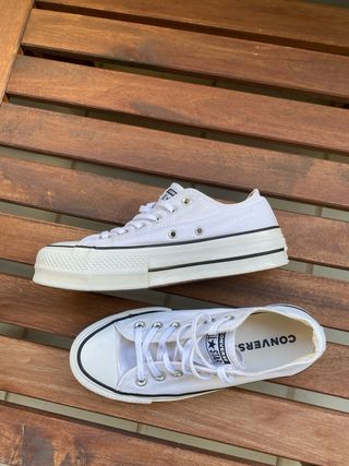 Converse All Star blancas plataforma
