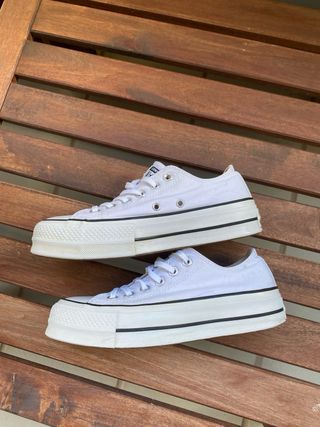 Converse All Star blancas plataforma