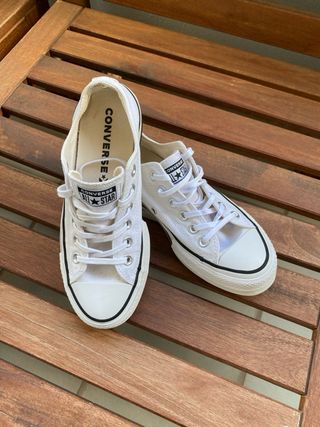 Converse All Star blancas plataforma