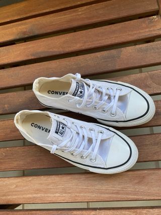 Converse All Star blancas plataforma