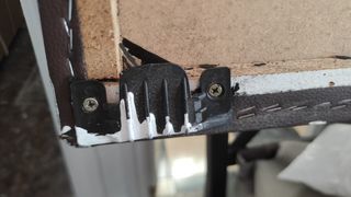Cabecero cama marrón - piel sintética