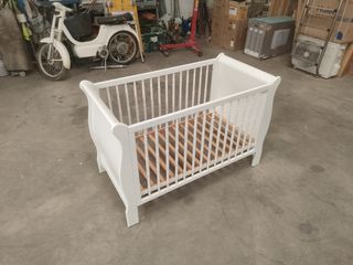 Cuna bebé blanca - madera