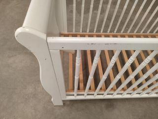 Cuna bebé blanca - madera