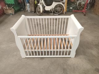 Cuna bebé blanca - madera