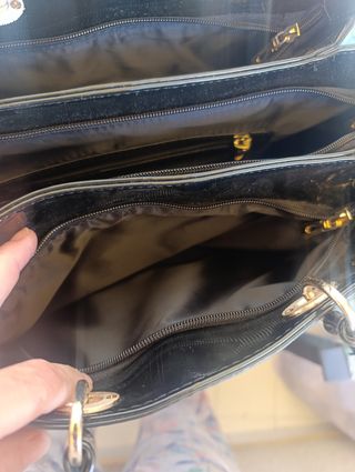 Bolso charol negro