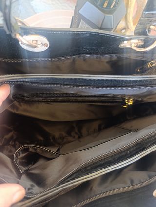 Bolso charol negro