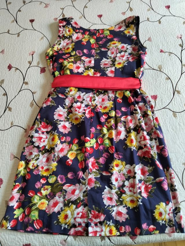 Vestido floral verano - talla 46