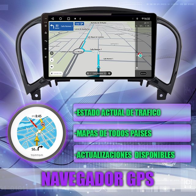 PANTALLA GPS NISSAN JUKE 2010-2014 CARPLAY ANDROID