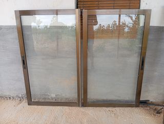 Ventana Corredera Aluminio 2 hojas. Con marco.