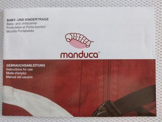 Manduca portabebés rojo