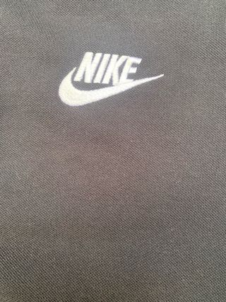 Polo Nike vintage negro 1990s talla M