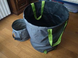 Set 2 cesti pieghevoli grigio