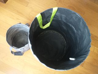 Set 2 cesti pieghevoli grigio