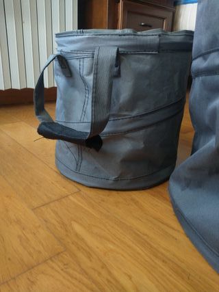 Set 2 cesti pieghevoli grigio