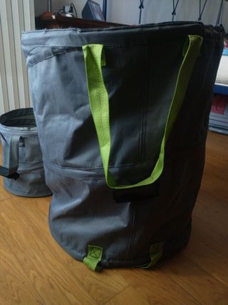 Set 2 cesti pieghevoli grigio