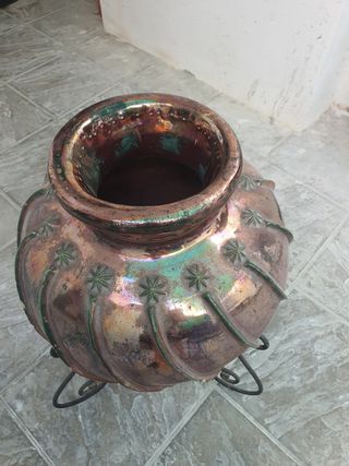Jarrón antiguo vidriado