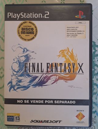 Final Fantasy X PS2 PAL España - Edic. 2 discos. 