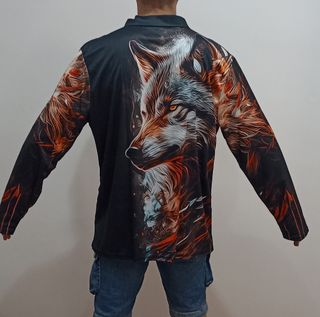 Camiseta lobo manga larga - NUEVA