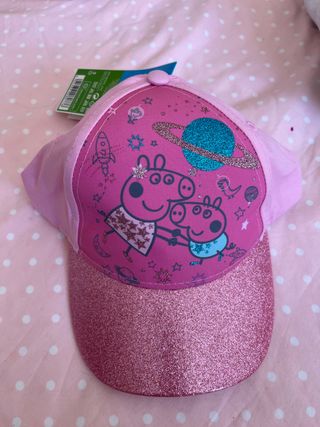 Gorra Peppa Pig espacial rosa