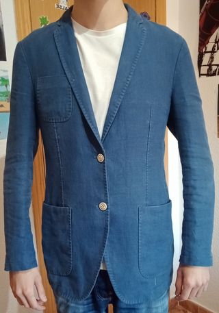 Americana azul Spagnolo