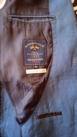Americana azul Spagnolo