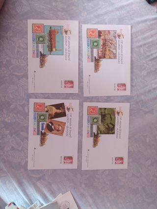 Sobres postales 150 aniversario ferrocarril