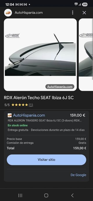 Alerón Seat Ibiza 6J 3p
