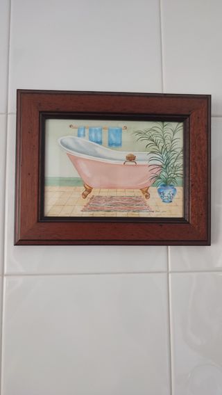 4 Cuadros Baño - Estilo Vintage