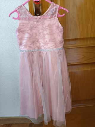 Vestido niña fiesta rosa