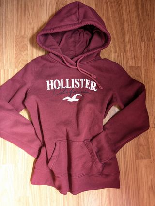 Sudadera Hollister roja talla M