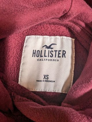 Sudadera Hollister roja talla M
