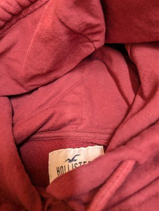 Sudadera Hollister roja talla M